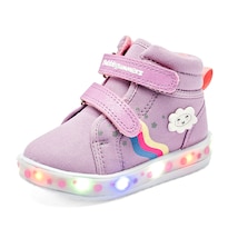 Bubble Gummers Botín Con Luces Lila Para Niña