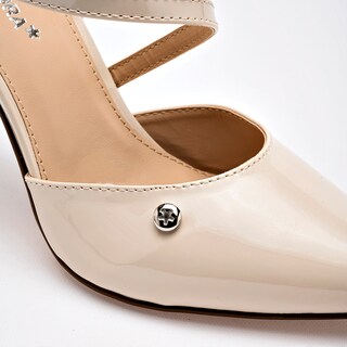 Foto 7 | Foto 7 | Moramora Zapatilla Beige Charol Para Mujer