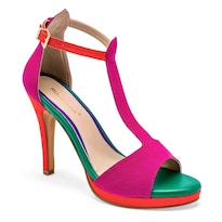 Moramora Zapatilla Abierta Fiusha Naranja Para Mujer