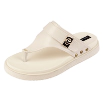Sandalias De Piso Rbcollection Beige Para Mujer