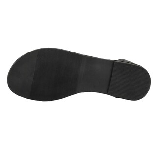 Foto 3 | Foto 3 | Sandalias De Piso Rbcollection Negro Para Mujer