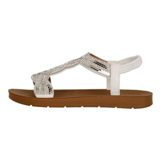 Foto 2 | Foto 2 | Sandalias De Piso Rbcollection Plateado Para Mujer