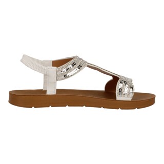 Foto 3 | Foto 3 | Sandalias De Piso Rbcollection Plateado Para Mujer