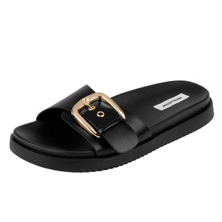 Foto 1 | Foto 1 | Sandalias De Piso Rbcollection Negro Para Mujer