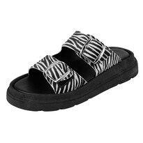 Sandalias De Piso Rbcollection Negro Para Mujer