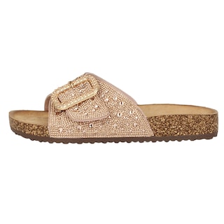 Foto 2 | Foto 2 | Sandalias De Piso Rbcollection Dorado Para Mujer