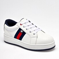 Moramora Tenis Blanco Marino Para Niño