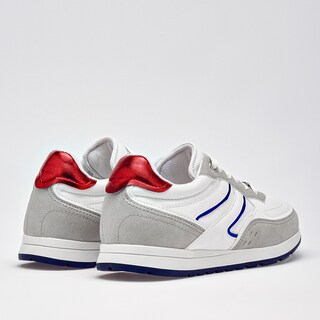 Foto 5 | Foto 5 | Moramora Tenis Blanco Gris Rojo Para Mujer