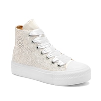 Moramora Tenis Blanco Blanco Para Mujer