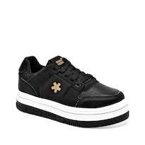 Moramora Tenis Chunky Negro Para Mujer