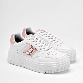 Foto 2 | Foto 2 | Miss Pink Tenis Blanco Rosa Para Mujer