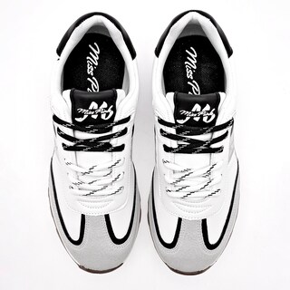 Foto 3 | Foto 3 | Miss Pink Tenis Blanco Negro Plata Para Mujer