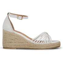 Alpargata Mada Eline Blanco Con Tiras Delanteras Cruzadas