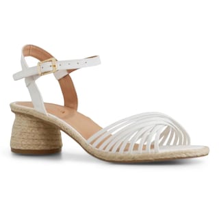 Foto 2 | Foto 2 | Alpargata De Tacón Redondo Mada Nana Blanco Con Tiras Entrelazadas