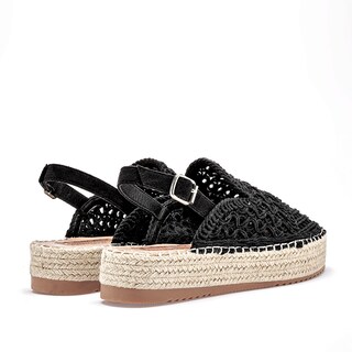 Foto 5 | Foto 5 | Capa De Ozono Alpargata Plataforma Negro Para Mujer