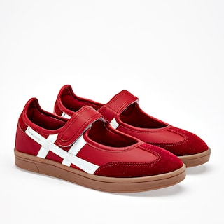 Foto 2 | Foto 2 | Gösh Tenis Flat Rojo Blanco Para Mujer