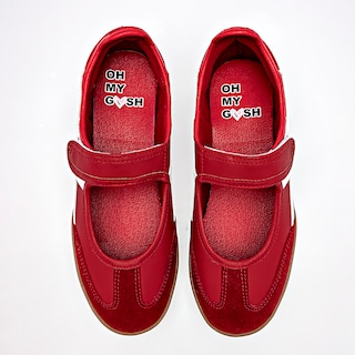 Foto 3 | Foto 3 | Gösh Tenis Flat Rojo Blanco Para Mujer