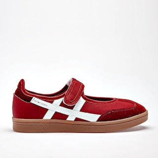 Foto 7 | Foto 7 | Gösh Tenis Flat Rojo Blanco Para Mujer