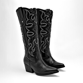 Foto 2 | Foto 2 | Moramora Bota Tacón Negro Para Mujer