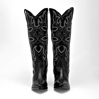 Foto 3 | Foto 3 | Moramora Bota Tacón Negro Para Mujer