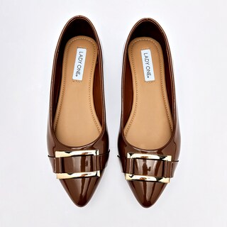 Foto 3 | Foto 3 | Lady One Zapato Casual Cafe Charol Para Mujer