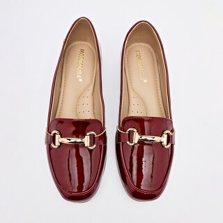Foto 3 | Foto 3 | Moramora Zapato Casual Vino Charol Para Mujer