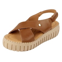 Sandalias Con Plataforma Rbcollection Café Para Mujer