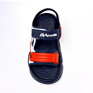 Foto 2 | Foto 2 | Eva Moda Sandalia Marino Blanco Naranja Para Niño