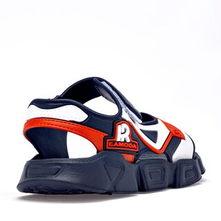 Foto 4 | Foto 4 | Eva Moda Sandalia Marino Blanco Naranja Para Niño