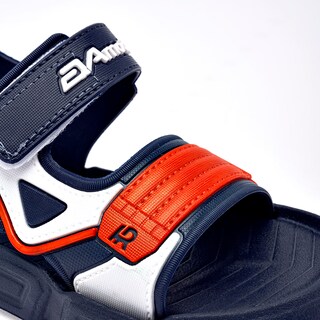 Foto 8 | Foto 8 | Eva Moda Sandalia Marino Blanco Naranja Para Niño