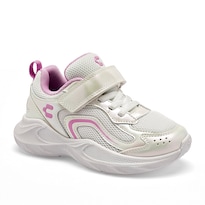 Charly Tenis Urbano Para Niña Blanco Agujeta Elastica