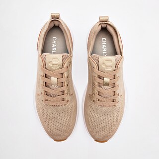 Foto 3 | Foto 3 | Charly Tenis Deportivo Beige Oro Para Mujer