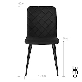 Foto 3 | Foto 3 | Set De 2 Sillas Para Comedor Respaldo Alto Velvet Acolchadas