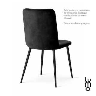 Foto 5 | Foto 5 | Set De 2 Sillas Para Comedor Respaldo Alto Velvet Acolchadas