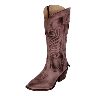 Foto 1 | Foto 1 | Botas Tipo Western Rbcollection Café Para Mujer