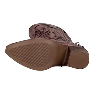 Foto 4 | Foto 4 | Botas Tipo Western Rbcollection Café Para Mujer