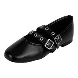 Loafers Rbbasics Negro Para Mujer