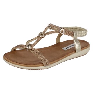 Foto 1 | Foto 1 | Sandalias De Piso Rbcollection Café Para Mujer