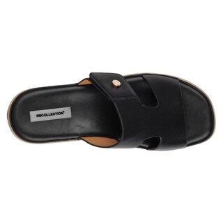 Foto 4 | Foto 4 | Sandalias De Piso Rbcollection Negro Para Mujer