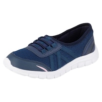 Tenis Sin Cordones Rbbasics Azul Para Mujer