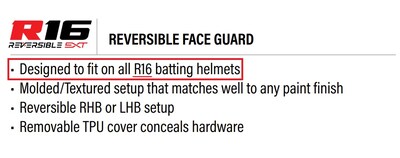 Foto 3 | Foto 3 | Rawlings R16 Extensión Reversible para Casco de Bateo Morado Mate, Compatible Junior y Senior