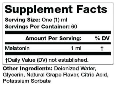 Foto 2 | Foto 2 | Melatonina Líquida Olympian Labs 1 mg 60 ml sin Alcohol - Venta Internacional