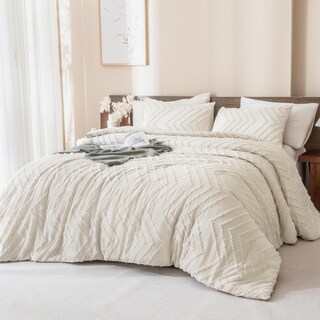 Foto 3 | Foto 3 | Juego de Edredón Andency King Size Beige Suave y Esponjoso 3 Piezas