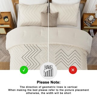 Foto 5 | Foto 5 | Juego de Edredón Andency King Size Beige Suave y Esponjoso 3 Piezas