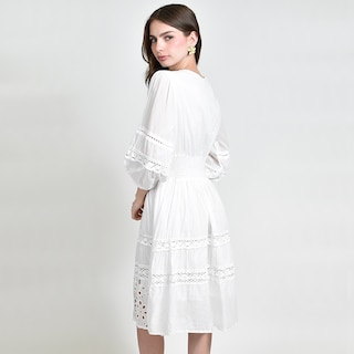 Foto 3 | Foto 3 | Vestido Roman Fashion Boho con Encaje Bordado para Mujer