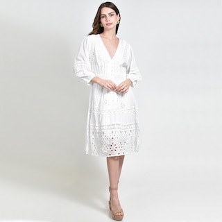 Foto 4 | Foto 4 | Vestido Roman Fashion Boho con Encaje Bordado para Mujer