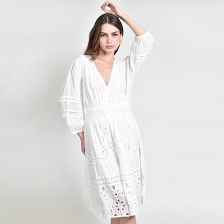 Foto 5 | Foto 5 | Vestido Roman Fashion Boho con Encaje Bordado para Mujer
