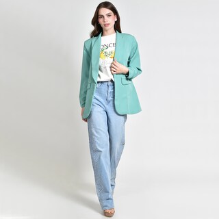 Foto 4 | Foto 4 | Blazer Roman Fashion Manga 3/4 para Mujer