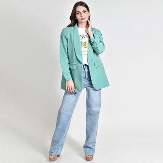 Foto 5 | Foto 5 | Blazer Roman Fashion Manga 3/4 para Mujer