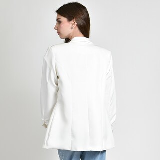 Foto 3 | Foto 3 | Blazer Roman Fashion Manga 3/4 Para Mujer